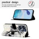 For Realme C55 4G Global / Narzo N55 3D Painting Horizontal Flip Leather Phone Case(Skull) - 3