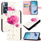 For Realme C65 4G Global 3D Painting Horizontal Flip Leather Phone Case(Flower) - 1