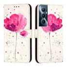 For Realme C65 4G Global 3D Painting Horizontal Flip Leather Phone Case(Flower) - 2