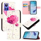 For Realme GT Neo 3 3D Painting Horizontal Flip Leather Phone Case(Flower) - 1