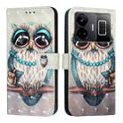 For Realme GT3 / GT Neo 5 240W 3D Painting Horizontal Flip Leather Phone Case(Grey Owl) - 2