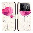 For Realme GT3 / GT Neo 5 240W 3D Painting Horizontal Flip Leather Phone Case(Flower) - 2