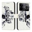 For Realme GT3 / GT Neo 5 240W 3D Painting Horizontal Flip Leather Phone Case(Skull) - 2