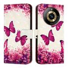 For Realme Narzo 60 Pro Global 3D Painting Horizontal Flip Leather Phone Case(Rose Butterfly) - 2
