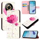 For Realme Narzo 60 Pro Global 3D Painting Horizontal Flip Leather Phone Case(Flower) - 1