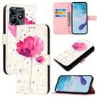 For Realme Note 50 / C51 / C53 / Narzo N53 3D Painting Horizontal Flip Leather Phone Case(Flower) - 1