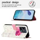 For Realme Note 50 / C51 / C53 / Narzo N53 3D Painting Horizontal Flip Leather Phone Case(Flower) - 3