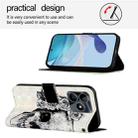 For Realme Note 50 / C51 / C53 / Narzo N53 3D Painting Horizontal Flip Leather Phone Case(Skull) - 3
