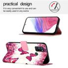 For Realme C17 / 7i 3D Painting Horizontal Flip Leather Phone Case(Rose Butterfly) - 3