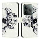 For Realme GT 6 5G Global / GT 6T 5G Global 3D Painting Horizontal Flip Leather Phone Case(Skull) - 2