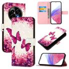 For Realme 13 Pro 5G / 13 Pro+ 5G 3D Painting Horizontal Flip Leather Phone Case(Rose Butterfly) - 1