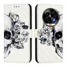 For Realme 13 Pro 5G / 13 Pro+ 5G 3D Painting Horizontal Flip Leather Phone Case(Skull) - 2