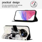 For Realme 13 Pro 5G / 13 Pro+ 5G 3D Painting Horizontal Flip Leather Phone Case(Skull) - 3