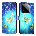 For Realme GT7 Pro 5G 3D Painting Horizontal Flip Leather Phone Case(Golden Butterfly) - 2