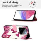 For Realme GT7 Pro 5G 3D Painting Horizontal Flip Leather Phone Case(Rose Butterfly) - 3