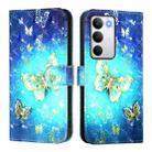For Realme C71 4G Global 3D Painting Horizontal Flip Leather Phone Case(Golden Butterfly) - 2