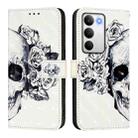 For Realme C71 4G Global 3D Painting Horizontal Flip Leather Phone Case(Skull) - 2