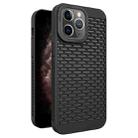 For iPhone 11 Pro Max Hollow Heat Dissipation TPU Phone Case(Black) - 1