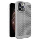 For iPhone 11 Pro Max Hollow Heat Dissipation TPU Phone Case(Grey) - 1