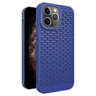 For iPhone 11 Pro Max Hollow Heat Dissipation TPU Phone Case(Blue) - 1