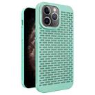 For iPhone 11 Pro Max Hollow Heat Dissipation TPU Phone Case(Green) - 1