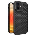 For iPhone 12 Hollow Heat Dissipation TPU Phone Case(Black) - 1