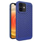 For iPhone 12 Hollow Heat Dissipation TPU Phone Case(Blue) - 1