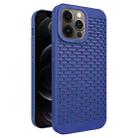 For iPhone 12 Pro Hollow Heat Dissipation TPU Phone Case(Blue) - 1