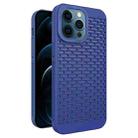 For iPhone 12 Pro Max Hollow Heat Dissipation TPU Phone Case(Blue) - 1