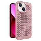 For iPhone 13 Hollow Heat Dissipation TPU Phone Case(Pink) - 1