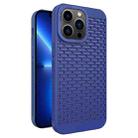 For iPhone 13 Pro Hollow Heat Dissipation TPU Phone Case(Blue) - 1