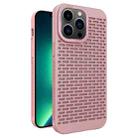 For iPhone 13 Pro Max Hollow Heat Dissipation TPU Phone Case(Pink) - 1