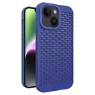 For iPhone 14 Hollow Heat Dissipation TPU Phone Case(Blue) - 1