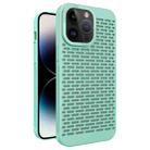 For iPhone 14 Pro Hollow Heat Dissipation TPU Phone Case(Green) - 1