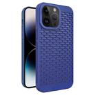 For iPhone 14 Pro Max Hollow Heat Dissipation TPU Phone Case(Blue) - 1