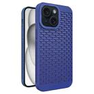 For iPhone 15 Hollow Heat Dissipation TPU Phone Case(Blue) - 1