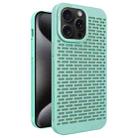 For iPhone 15 Pro Hollow Heat Dissipation TPU Phone Case(Green) - 1
