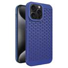 For iPhone 15 Pro Max Hollow Heat Dissipation TPU Phone Case(Blue) - 1