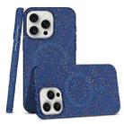 For iPhone 15 Pro Max Colorful Frosted Magsafe PC Hybrid TPU Phone Case(Blue) - 1