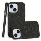 For iPhone 15 Colorful Frosted Magsafe PC Hybrid TPU Phone Case(Black) - 1