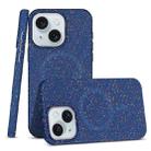 For iPhone 15 Colorful Frosted Magsafe PC Hybrid TPU Phone Case(Blue) - 1