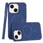 For iPhone 14 Plus Colorful Frosted Magsafe PC Hybrid TPU Phone Case(Blue) - 1