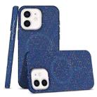 For iPhone 12 / 12 Pro Colorful Frosted Magsafe PC Hybrid TPU Phone Case(Blue) - 1