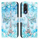 For OnePlus Ace 5 Ultra Colored Drawing Pattern Plain Weave Leather Phone Case(Tower Butterfly) - 2