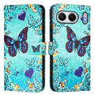 For OnePlus Nord 4 5G Colored Drawing Pattern Plain Weave Leather Phone Case(Caring Butterfly) - 2
