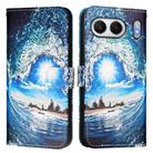 For OnePlus Nord 4 5G Colored Drawing Pattern Plain Weave Leather Phone Case(Waves And Sun) - 2