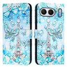 For OnePlus Nord 4 5G Colored Drawing Pattern Plain Weave Leather Phone Case(Tower Butterfly) - 2