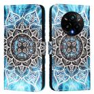 For Realme 14 Pro+ 5G Colored Drawing Pattern Plain Weave Leather Phone Case(Undersea Mandala) - 2