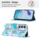 For Realme C71 4G Global Colored Drawing Pattern Plain Weave Leather Phone Case(Tower Butterfly) - 3