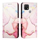 For OPPO A15 / A15s / A35 2021 PT003 Marble Pattern Flip Leather Phone Case(Rose Gold) - 2